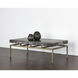 Toreno 48 X 28 inch Antique Brass Coffee Table